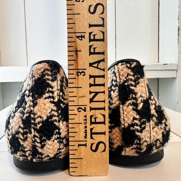 Vionic Klara Ballet Flats Women’s 8.5 Houndstooth Bow Cap Toe Like New Black - Picture 9 of 10